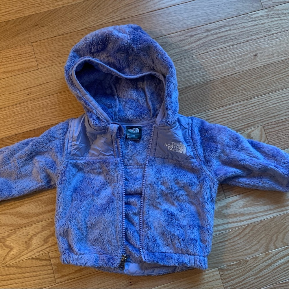 The North Face Purple Fleece Hooded Jacket - Kids